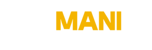 mani dm horizontal logo white